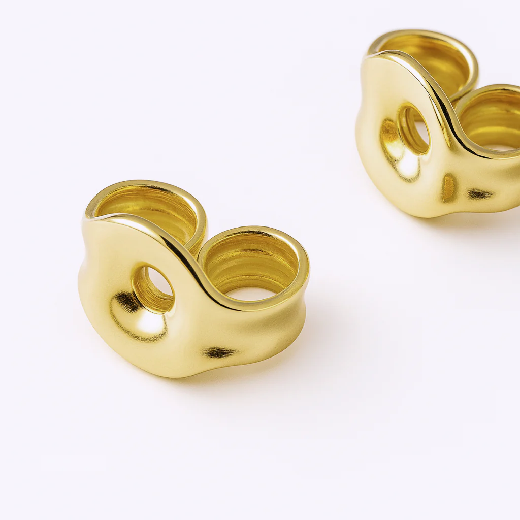 Boucles d'oreilles croix en or 10 carats - Image 3
